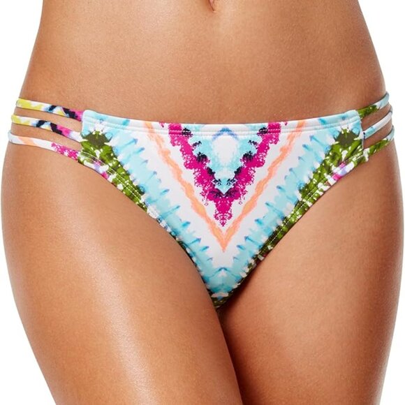 Bar III Tie-Dyed Strappy Hipster Bikini Bottoms L NWT - Picture 2 of 3
